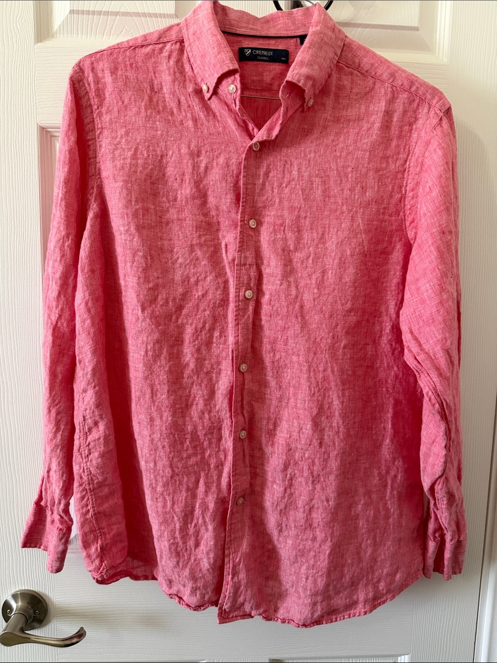 Daniel Cremieux Pink Button-Down Linen Shirt